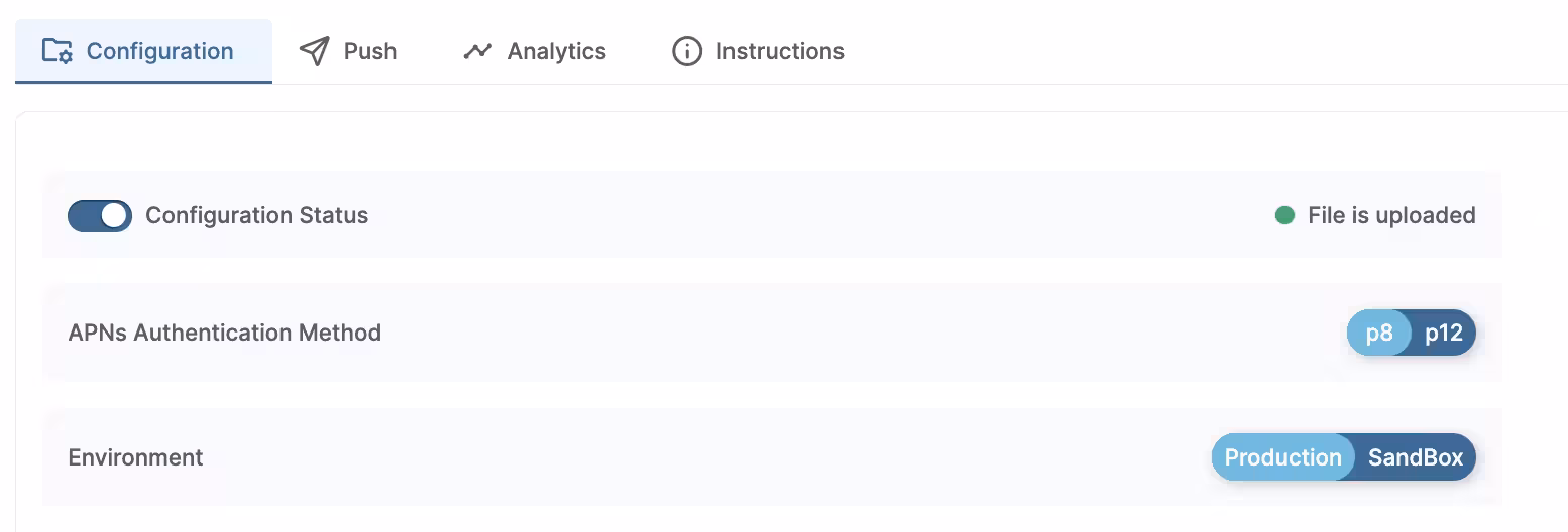 iOS p8 Configuration