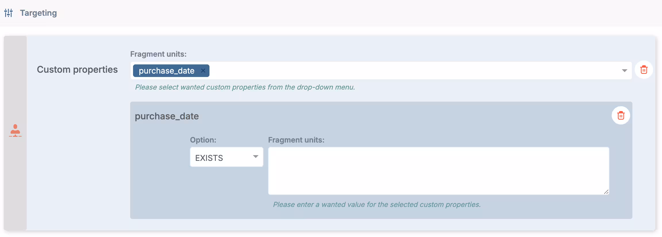 Behavioral targeting segment setup
