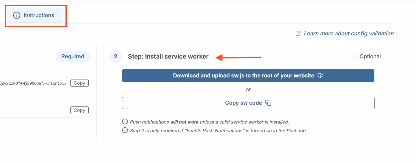 Install Service Worker