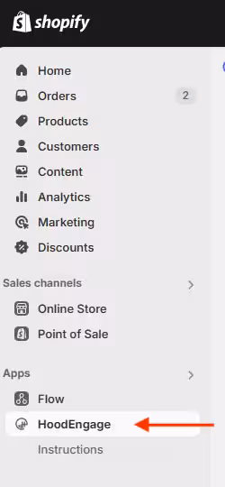 Start HoodEngage App