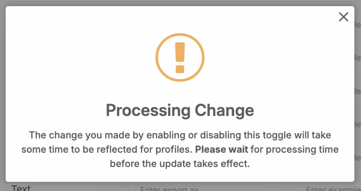 Processing Change Notification