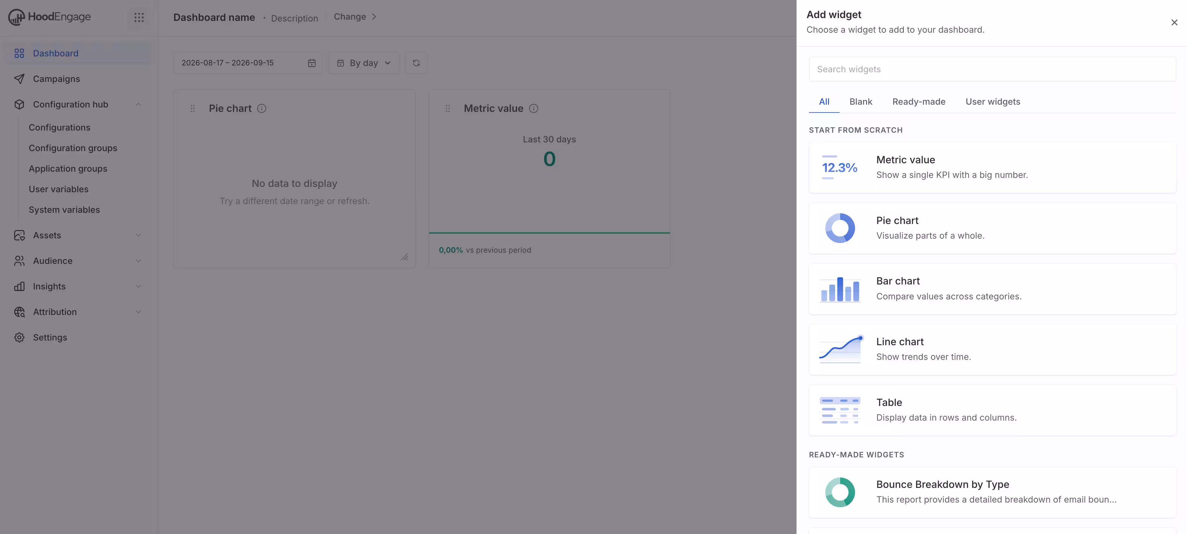 Add widget list