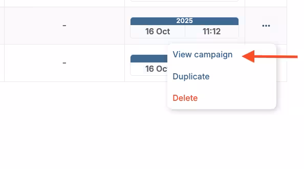 Delivery View Campaign