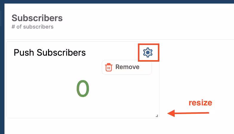 Resize Delete Widget