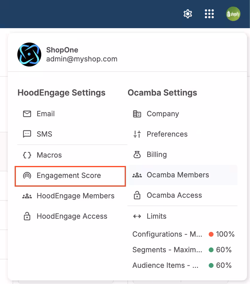 Engagement Score Location