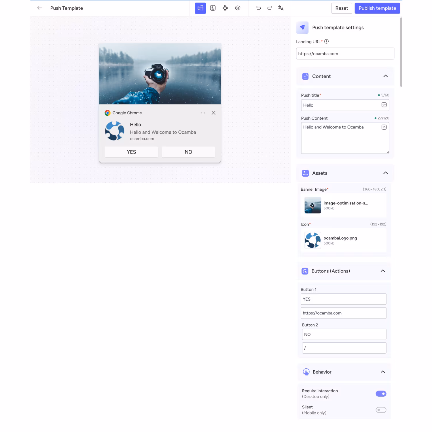 Push Studio editor